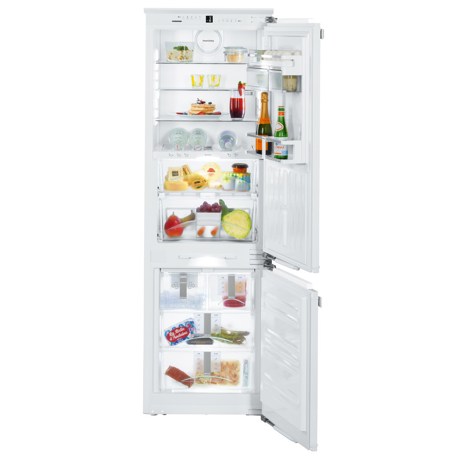 Combină frigorifică încorporabilă Liebherr ICBN 3386, 233 L, NoFrost, SuperCool, SuperFrost, HolidayMode, BioFresh, IceMaker, Display, Control electronic, Siguranţă copii, H 178 cm